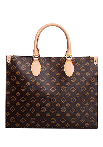 Louisa Flower Vegan Leather Large Shopping Tote