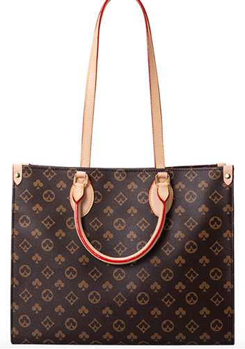 Louisa Flower Vegan Leather Large Shopping Tote