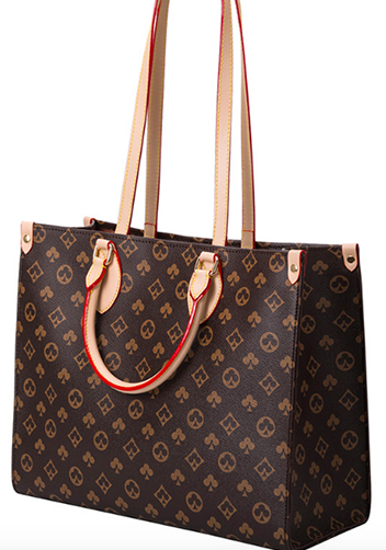 Louisa Flower Vegan Leather Large Shopping Tote
