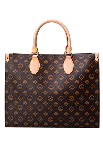 Louisa Flower Vegan Leather Medium Shopping Tote