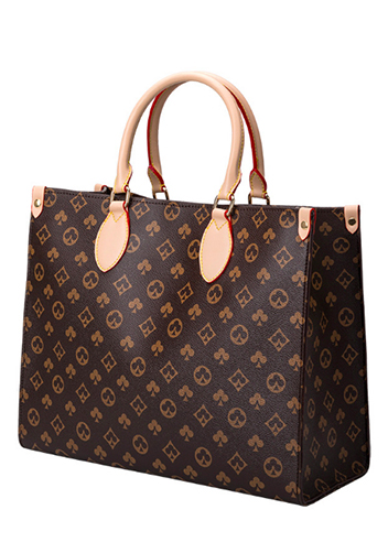 Louisa Flower Vegan Leather Medium Shopping Tote