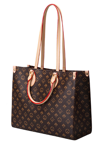 Louisa Flower Vegan Leather Small Shopping Tote