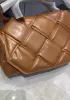 Mia Padded Leather Top Handle Bag Camel