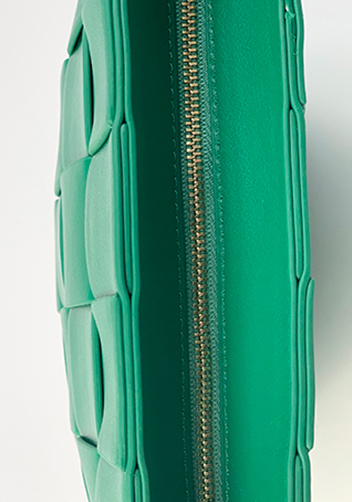 Mia Leather Messenger Shoulder Bag Green