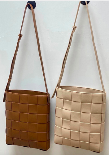 Mia Leather Messenger Shoulder Bag Green