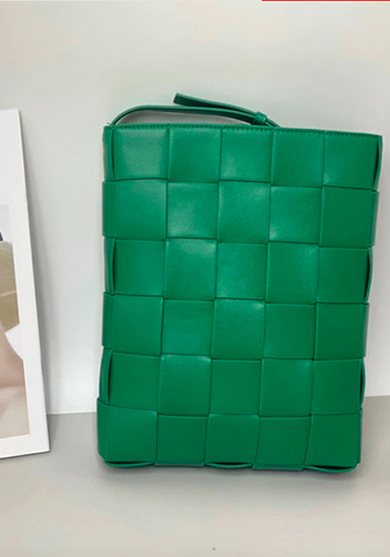 Mia Leather Messenger Shoulder Bag Green