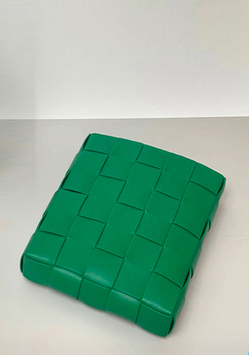 Mia Leather Messenger Shoulder Bag Green