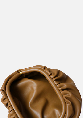 Dina Leather Chain Belt Bag Camel