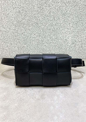 Mia Mini Leather Belt Shoulder Bag Black