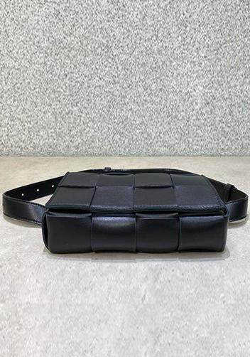 Mia Mini Leather Belt Shoulder Bag Black