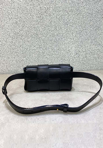 Mia Mini Leather Belt Shoulder Bag Black