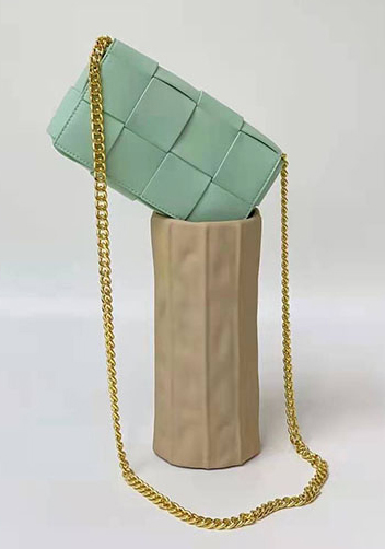 Mia Mini Leather Belt Shoulder Bag Blue