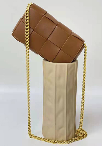 Mia Mini Leather Belt Shoulder Bag Camel