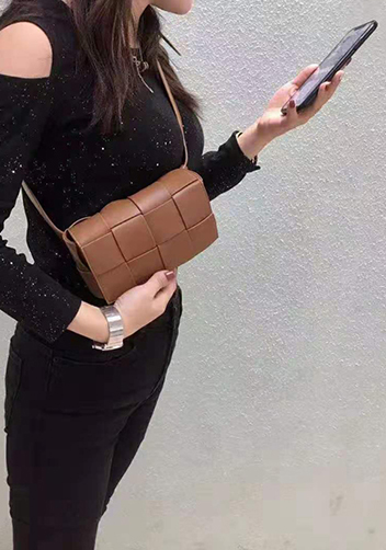 Mia Mini Leather Belt Shoulder Bag Camel