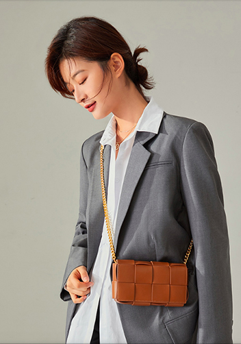 Mia Mini Leather Belt Shoulder Bag Camel