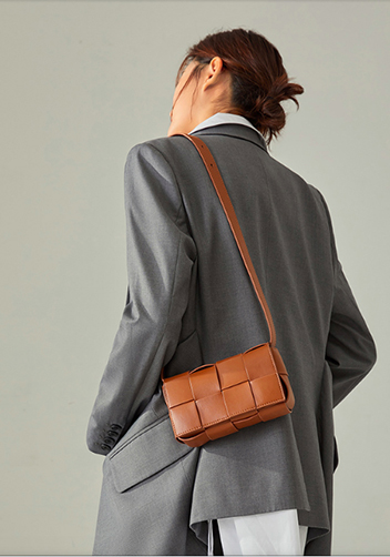 Mia Mini Leather Belt Shoulder Bag Camel