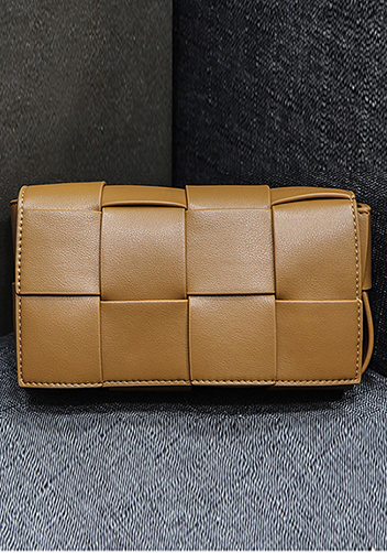 Mia Mini Leather Belt Shoulder Bag Camel