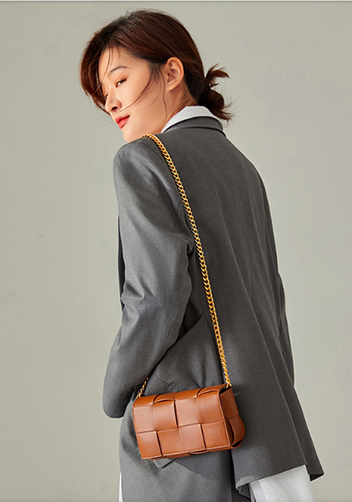 Mia Mini Leather Belt Shoulder Bag Camel