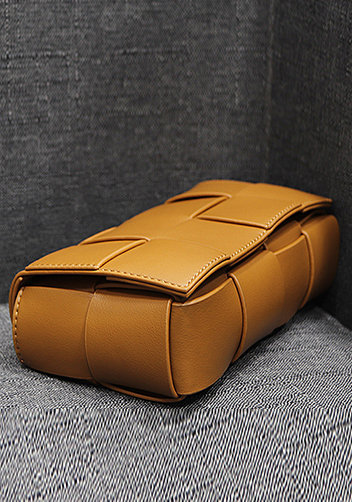 Mia Mini Leather Belt Shoulder Bag Camel