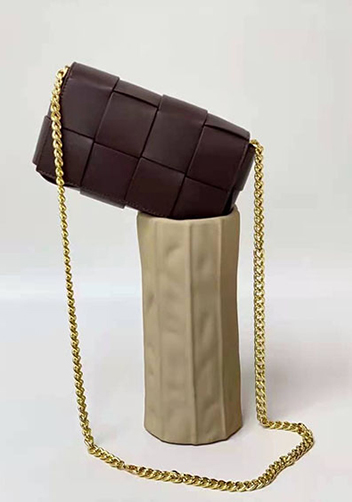 Mia Mini Leather Belt Shoulder Bag Choco