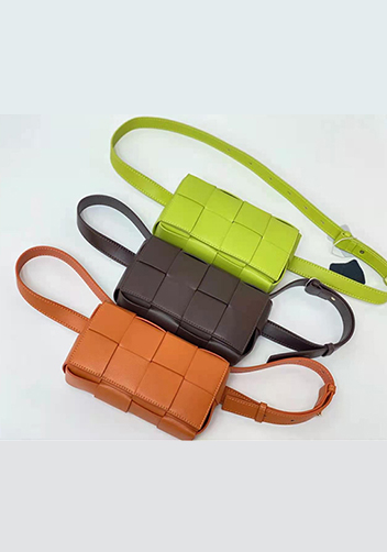 Mia Mini Leather Belt Shoulder Bag Orange