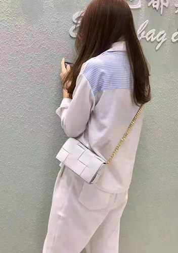 Mia Mini Leather Belt Shoulder Bag White