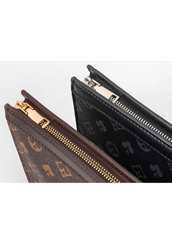 Louisa Flower Vegan Envelope Bag Black