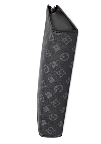 Louisa Flower Vegan Envelope Bag Black