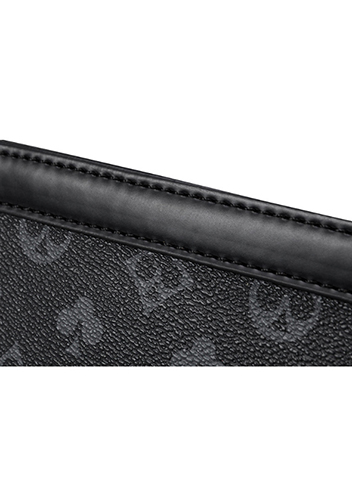 Louisa Flower Vegan Envelope Bag Black