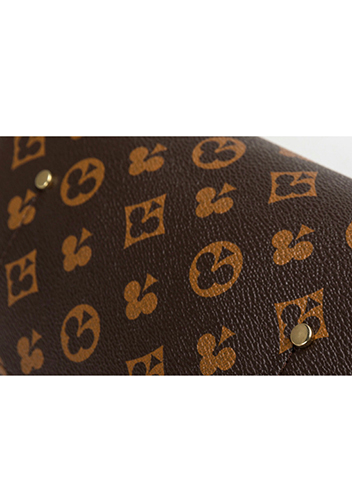 Louisa Flower Vegan Leather Shoulder Bag Brown