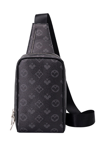 Louisa Flower Vegan Sling Bag Black