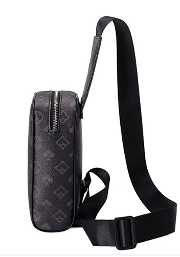 Louisa Flower Vegan Sling Bag Black