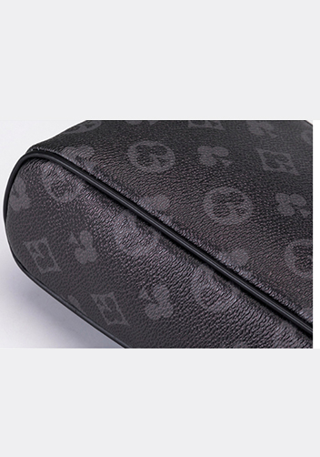 Louisa Flower Vegan Sling Bag Black