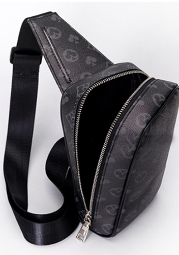 Louisa Flower Vegan Sling Bag Black