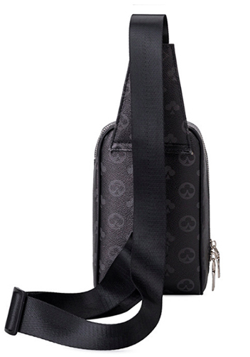 Louisa Flower Vegan Sling Bag Black