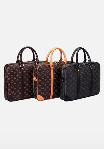Louisa Poker Vegan Laptop Briefcase Beige