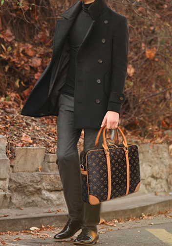 Louisa Poker Vegan Laptop Briefcase Beige