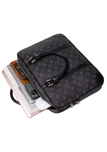 Louisa Poker Vegan Laptop Briefcase Black