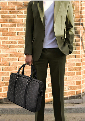 Louisa Poker Vegan Laptop Briefcase Black