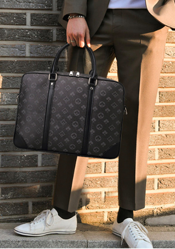 Louisa Poker Vegan Laptop Briefcase Black