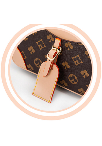 Louisa Poker Vegan Leather Shoulder Bag Beige