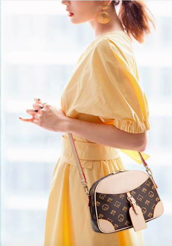 Louisa Poker Vegan Leather Shoulder Bag Beige