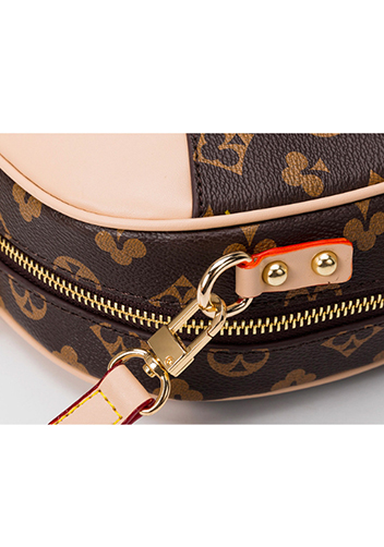 Louisa Poker Vegan Leather Shoulder Bag Beige
