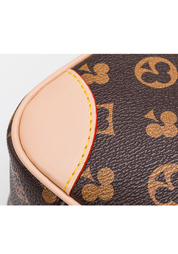 Louisa Poker Vegan Leather Shoulder Bag Beige
