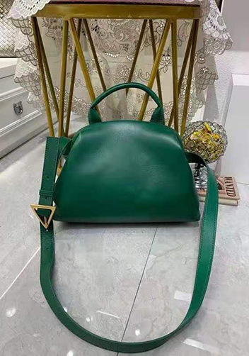 Mia Soft Leather Shoulder Bag Green