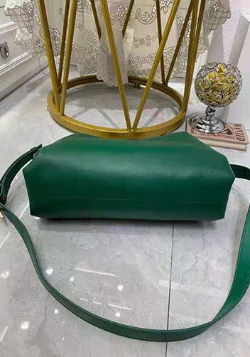 Mia Soft Leather Shoulder Bag Green