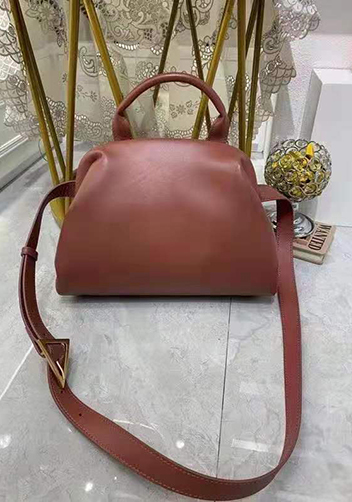 Mia Soft Leather Shoulder Bag Rust