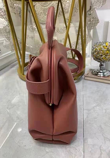 Mia Soft Leather Shoulder Bag Rust