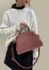Mia Soft Leather Shoulder Bag Rust