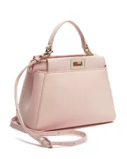 Carrie Smooth Leather Mini Bag Pink